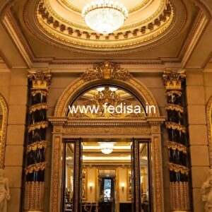 Hotel Elevation Design with Luxury Architectural Features No-6180