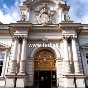 Contemporary Hotel Elevation Design with Lighting Effects No-6193