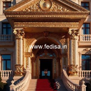 Hotel Front Architecture Design with Modern Luxury No-6194