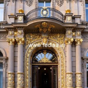 Hotel Building Elevation Design with Luxury Appeal No-6200