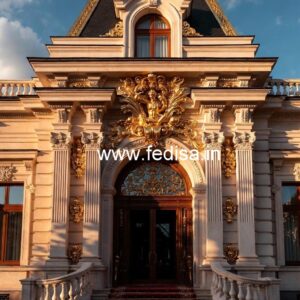 Hotel Front Elevation Design No-6203