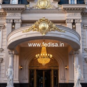 Premium Hotel Front Facade Design No-6428
