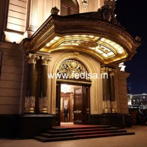 Modern Hotel Facade Design with Luxury Style No-6431