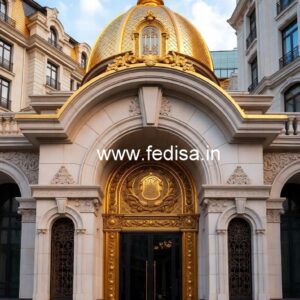 Luxury Hotel Exterior with Elegant Finish No-6435