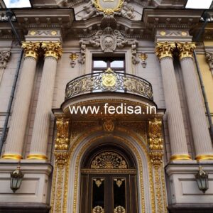 Luxury Hotel Exterior with Marble Finish No-6451