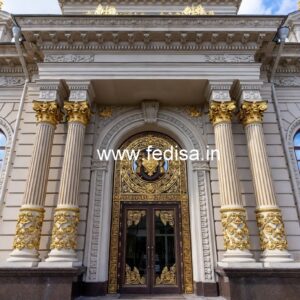 Elegant Luxury Hotel Front View Design No-6453