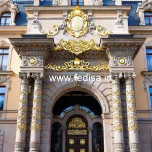 Premium Hotel Elevation with Modern Facade No-6461