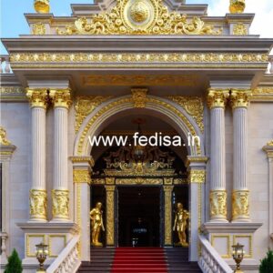 Luxury Hotel Front Elevation with Modern Appeal No-6488