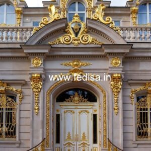 Luxury Resort Elevation with Elegant Lighting No-6490
