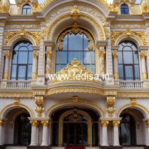 Luxury Hotel Elevation Ideas with Glass Finish No-6493