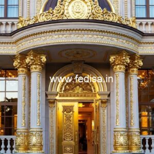 Luxury Hotel Elevation with Artistic Elements No-6504
