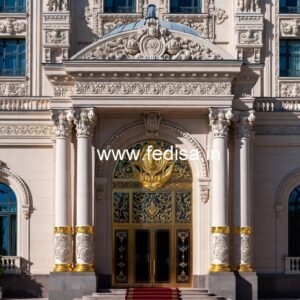 Luxury Resort Exterior with Artistic Facade No-6522