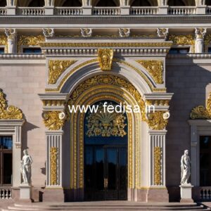 Luxury Hotel Exterior Design with Elegant Panels No-6524