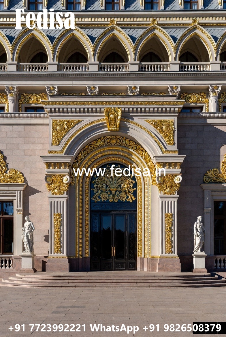 Luxury Hotel Exterior Design with Elegant Panels No-6524