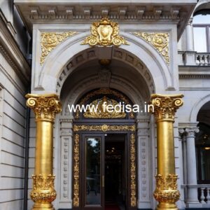 Luxury Hotel Front Architecture with Elegant Finish No-6542
