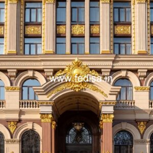 Luxury Hotel Elevation with Modern Texture No-6546