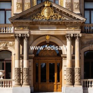 Luxury Hotel Front Design with Elegant Features No-6558