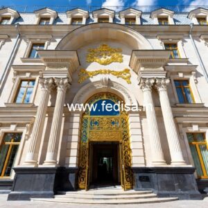 Luxury Hotel Exterior with Modern Glass Panels No-6566