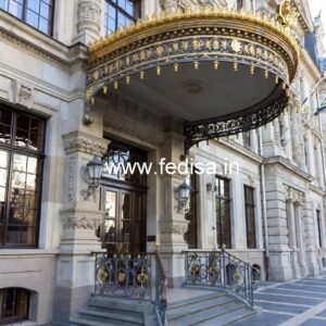 Luxury Hotel Elevation with Unique Exterior Style No-6569