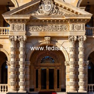 Luxury Hotel Exterior with Decorative Architecture No-6571