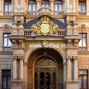 Modern Luxury Resort Front Elevation Design No-6572