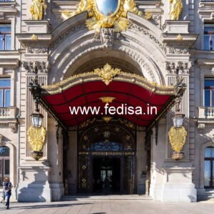 Contemporary Luxury Hotel Front Architecture No-6579