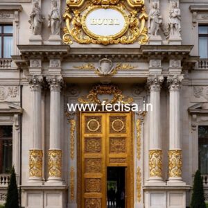 Luxury Hotel Exterior with Creative Architecture No-6594