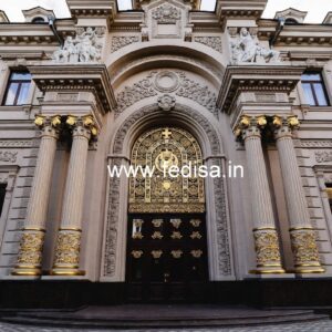 Elegant Hotel Main Gate Design for Premium Properties No-6603