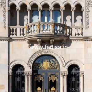 Stylish Hotel Entrance Architecture and Gate Design No-6625