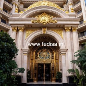 Elegant Resort Entrance Gate Design for Modern Hotels No-6632