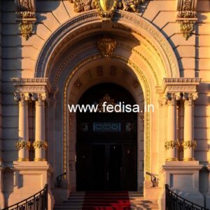 Luxury Hotel Gate Design with Contemporary Details No-6656
