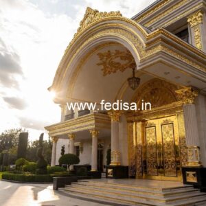 Hotel Entrance Gate Design with Stone Cladding No-6665