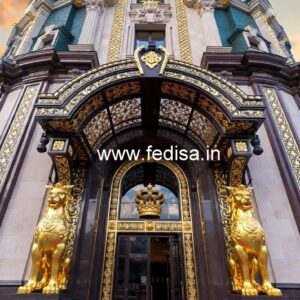 Contemporary Hotel Gate Design for Elegant Exterior No-6669