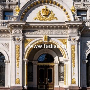 Hotel Entrance Gate Design with Modern Lighting Ideas No-6671