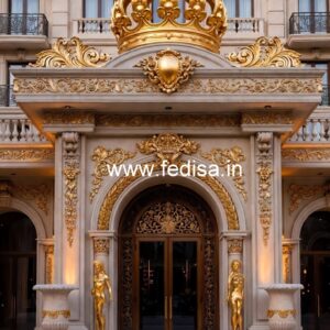 Modern Luxury Hotel Exterior Gate Design No-6683