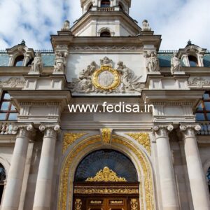 Hotel Entrance Gate Design with Royal Architecture No-6688