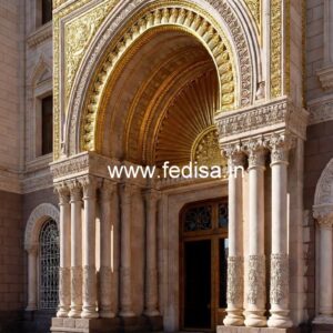 Hotel Exterior Entrance Gate Design with Grand Appeal No-6693