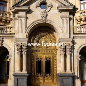 Elegant Hotel Front Gate Design with Modern Look No-6698