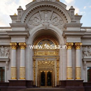 Elegant Hotel Building Elevation Design Ideas No-6717