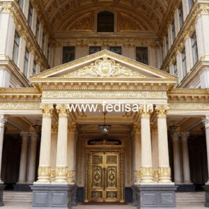 Hotel Elevation Design with Premium Exterior Finish No-6718