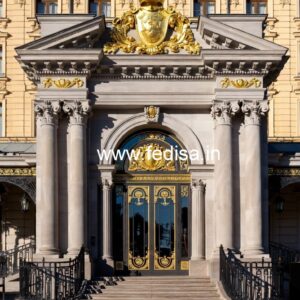 Hotel Elevation Design with Modern Balcony Style No-6729