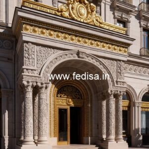Premium Hotel Exterior Elevation for Urban Projects No-6759