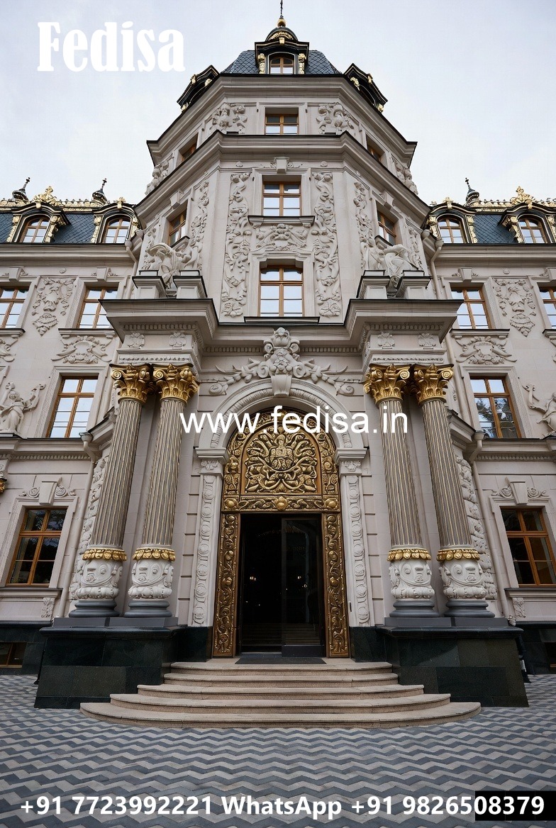 Hotel Elevation Design with Modern Window Style No-6764