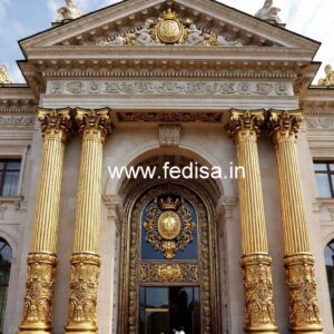 Luxury Hotel Elevation Design with Balcony Lighting No-6775