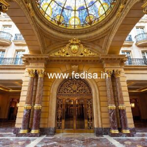 Hotel Front View Design with Contemporary Elements No-6776