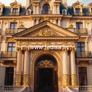 Hotel Elevation Design with Premium Entrance Style No-6784