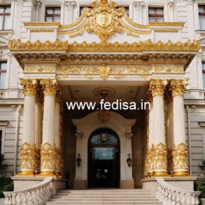 Contemporary Hotel Elevation Design with Lighting Effects No-6793