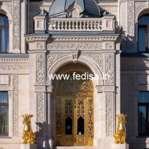 Elegant Luxury Hotel Exterior Elevation Designs No-7004