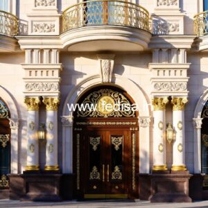 Luxury Hotel Entrance Elevation Design Ideas No-7023
