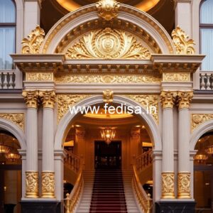 Premium Hotel Front Facade Design No-7028